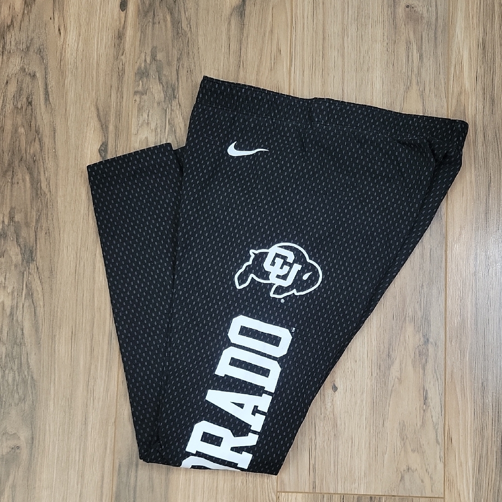 Nike Black Colorado Buffaloes Leggings Athletic Performance Wear